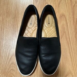 Birdies Womens Shoes Swift Loafer Black Leather Slip On Flats Sneaker Size 9